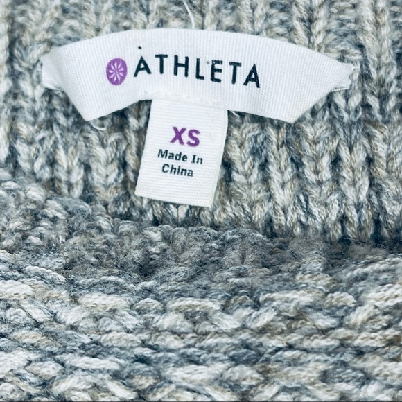 ❄️ Athleta Chill Womens Small Oatmeal Tan Chunky Merino Sweater Size XS - Picture 5 of 15